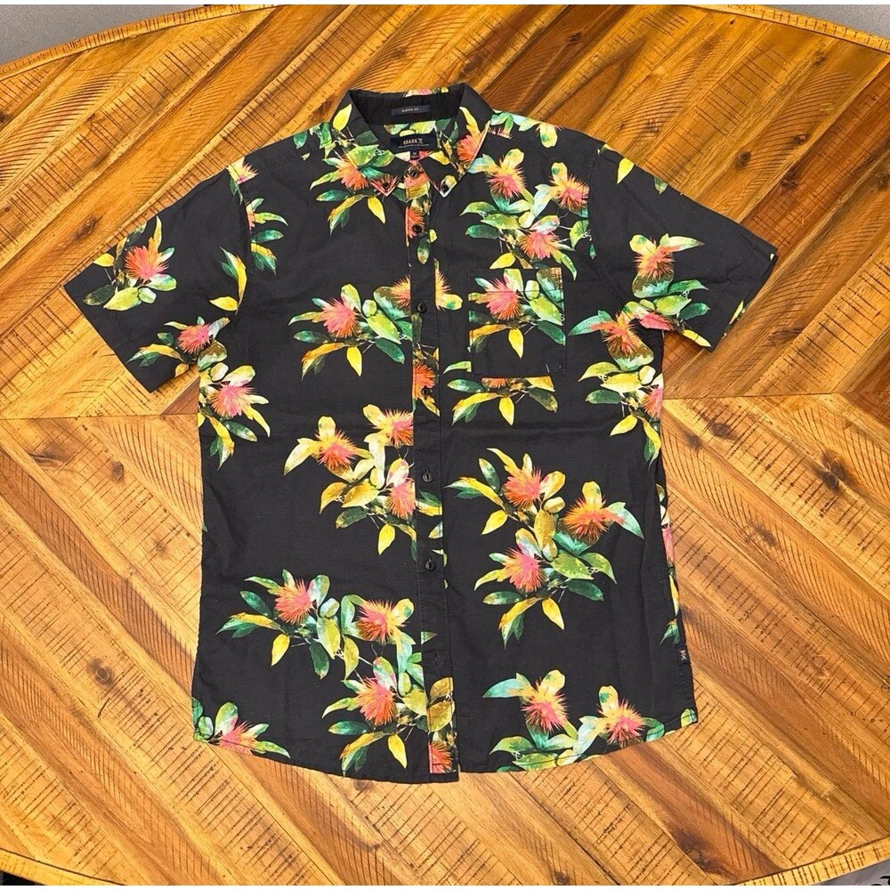 Roark La Selva Tropical Floral Shirt Men’s M San Diego Short Sleeve Button Down